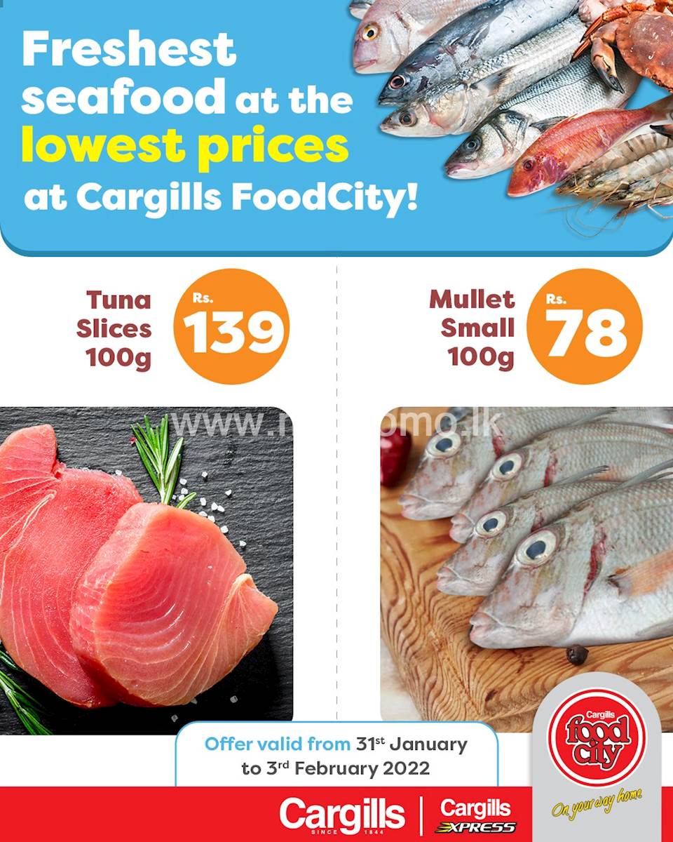 Buy The Freshest Seafood At The Lowest Prices Across Cargills FoodCity ...