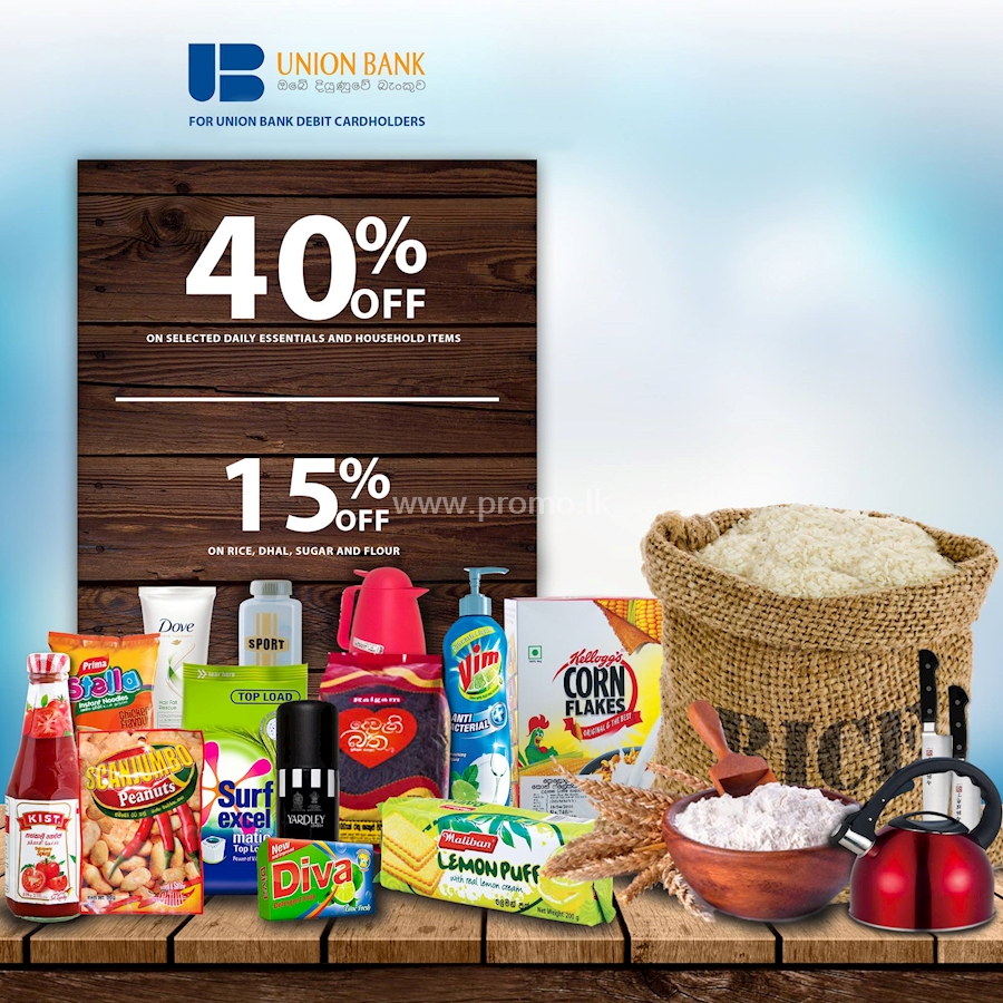 Up to 40% Off for Union Bank Debit Cardholders at Arpico Supercentre