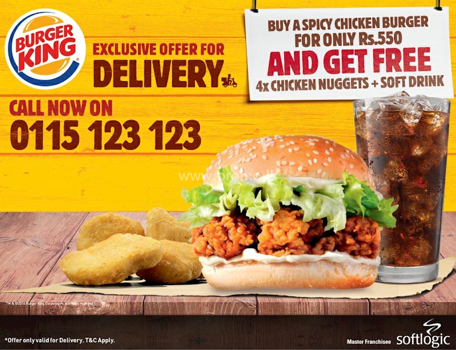 Burger King Exclusive Offer for Delivery