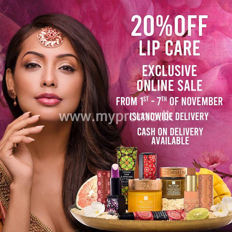 Enjoy 20% off on Lip Care Exclusive Online Sale at Spa Ceylon Luxury ...