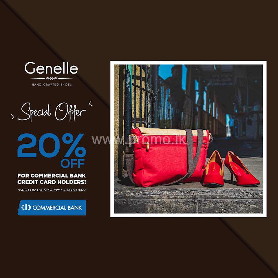 20 discount for Commercial Bank Credit Card holders at Genelle