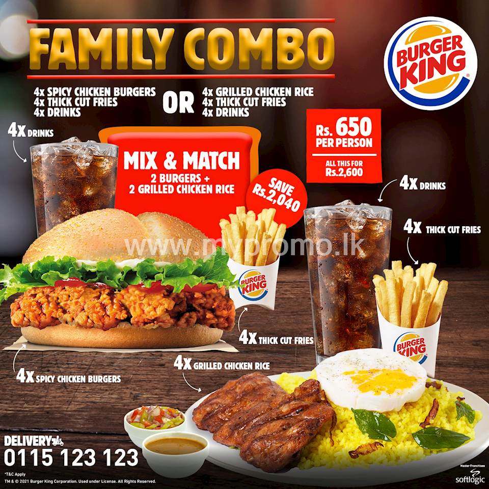 The Family Combo at Burger King