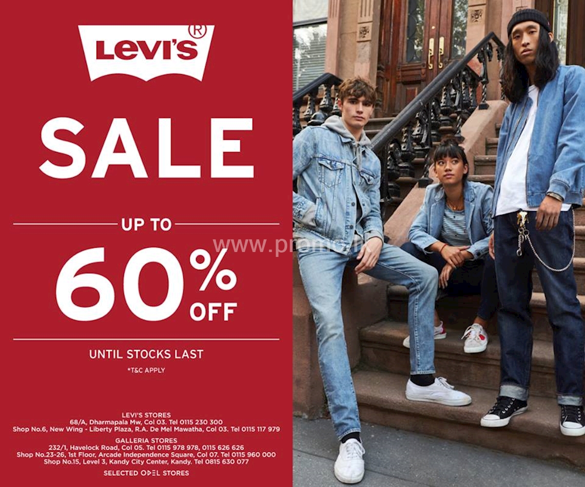 Sale Upto 60% Off on Levis