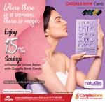 Enjoy up to 15% savings at Natural Salon this Women’s Day for Cargills Bank Cards
