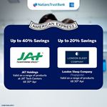 Enjoy up to 50% Savings with Nations Trust Bank American Express