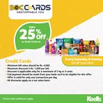 Get up to 25% off on Keells products for BOC Credit Cards
