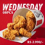 Enjoy KFC's 8 Piece Hot & Crispy bucket Offer on Wednesdays 