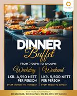 Dinner buffet at Mandarina Colombo