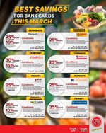 Enjoy the best savings for bank cards this March at Cargills Food City