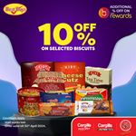 10% Off on selected Biscuits at Cargills Food City