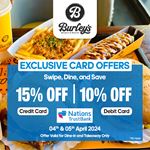 Get exclusive discounts at Burley's with Nations Trust Bank Credit and Debit card offers