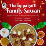Special New Year Offer - Family Sawan at Thalappakatti Restaurant Sri Lanka 