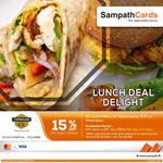 15% OFF on Lunch Menu for Sampath Bank debit cards at Taphouse by RnR