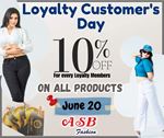 10% Discount on Total Bill Value for ASB Fashion Loyalty Card Holders