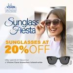 Enjoy 20% OFF on stylish sunglasses at Vision Care branches island-wide