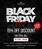 Black Friday offer at UpTown