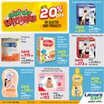 Up to 20% on selected Baby products at LAUGFS Supermarket