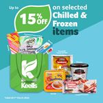 Get up to 15% off on selected Chilled & Frozen Items at Keells