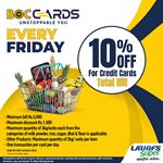 10% off on total bill for BOC credit cards at LAUGFS Supermarket