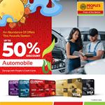 Up to 50% discounts on Automobile on your People’s Bank Credit Card at selected shops island wide!