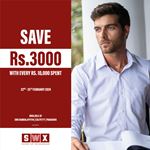 Save Rs. 3,000 for every Rs. 10,000 spent at ShirtWorks