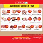 Lowest Chicken prices at SPAR Sri Lanka