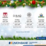 Celebrate the season with amazing savings on shopping with Union Bank Credit Cards