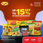 Get up to 15% Off on selected Noodles at Cargills Food City
