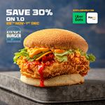 Save 30% on 1.0 exclusively on Uber Eats and PickMe Food at Street Burger