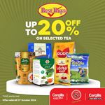 Up to 20% off on selected Tea at Cargills Food City