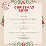 Christmas Menu at The Commons Coffee House