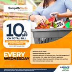 10% Off on total Bill for Sampath Bank Mastercard & visa Credit Cards at LAUGFS Supermarket