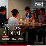 4TH person dines free at Cinnamon Red