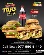 Panini Burger Trio Meal