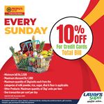 10% Off on total bill at LAUGFS Supermarket for People's Bank credit cards