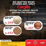 Enjoy the lowest prices around country for commodities only from Cargills Food City!