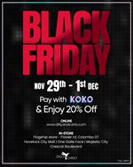 Black Friday offer at Dilly and Carlo