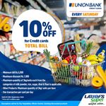 10% off for Union Credit cards at LAUGFS Supermarket