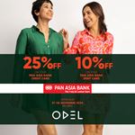 Enjoy up to 25% Off at ODEL for Pan Asia Bank Cards