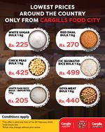 Enjoy the lowest prices around country for commodities only from Cargills Food City