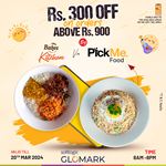 Order your favourite meals from Bakes Kitchen by GLOMARK via PickMe Food & get Rs.300 OFF when you spend above Rs.900