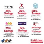 Enjoy up to 30% Savings this Valentine's with NDB Cards