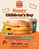 Celebrate Children's Day at Burger King