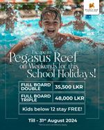 Enjoy special weekend rate and bring up to 2 kids (under 12) for FREE at Pegasus Reef Hotel