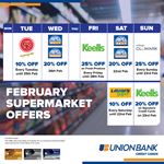 Get the best deals on your groceries with Union Bank Credit Cards