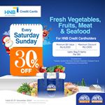 30% off on Fresh vegetables, Fruits, Meat & Seafood at Arpico Super Centre for HNB Credit Cards