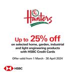 Up to 25% Off at Hunters with HSBC Credit Cards