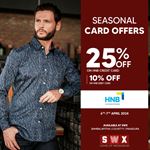Ge up to 25% Off on HNB Bank Cards at ShirtWorks