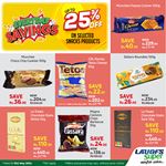 Up to 25% Off on selected Snacks Products at LAUGFS Supermarket