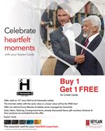 Celebrate this Father's Day with our exclusive buy one get one free offer at all Hemeedia outlets